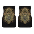 Spiritual Hamsa Hand Of Fatima Print Front Car Floor Mats