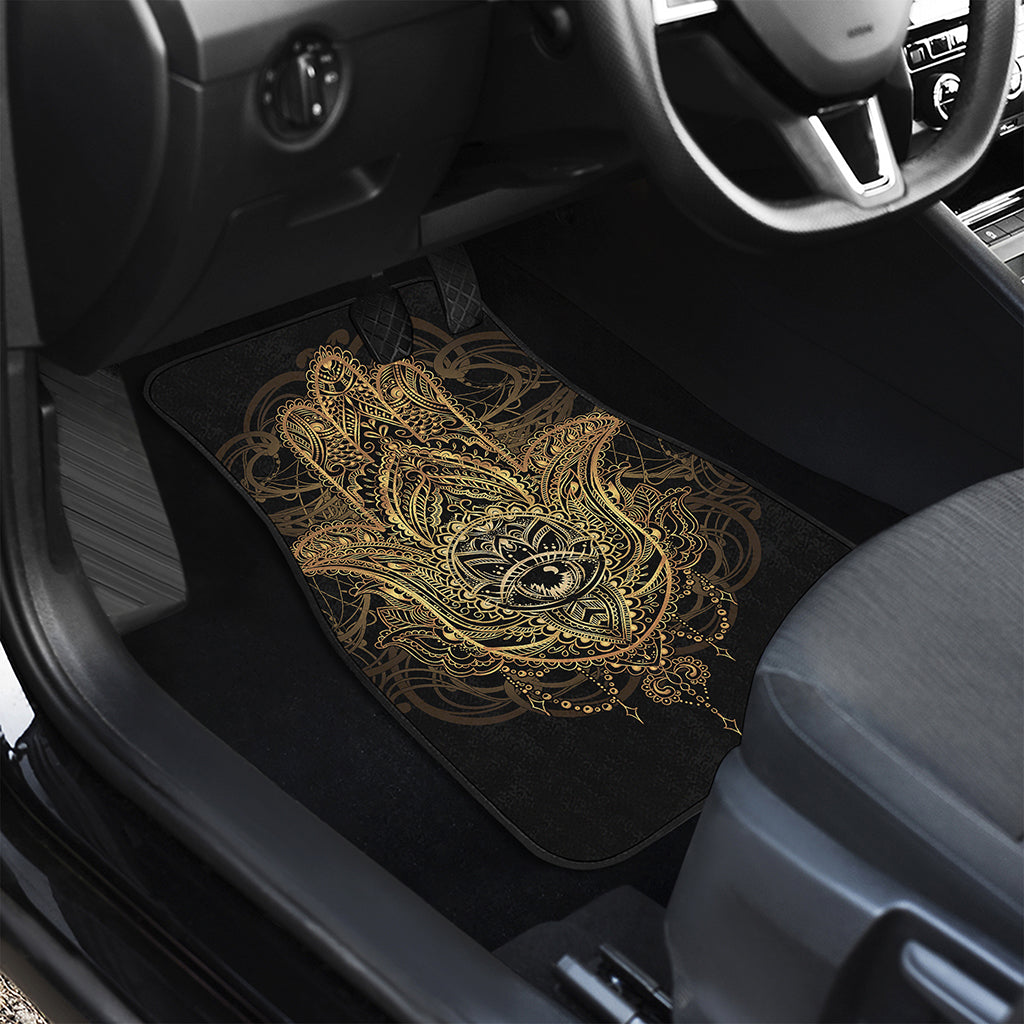 Spiritual Hamsa Hand Of Fatima Print Front Car Floor Mats