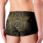 Spiritual Hamsa Hand Of Fatima Print Men's Boxer Briefs