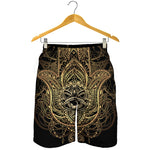 Spiritual Hamsa Hand Of Fatima Print Men's Shorts