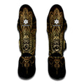 Spiritual Hamsa Hand Of Fatima Print Muay Thai Shin Guards