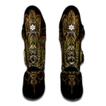 Spiritual Hamsa Hand Of Fatima Print Muay Thai Shin Guard