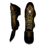 Spiritual Hamsa Hand Of Fatima Print Muay Thai Shin Guard