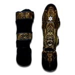 Spiritual Hamsa Hand Of Fatima Print Muay Thai Shin Guard