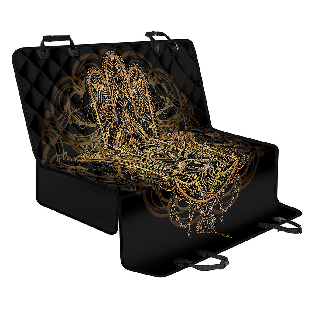 Spiritual Hamsa Hand Of Fatima Print Pet Car Back Seat Cover