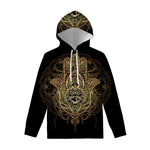 Spiritual Hamsa Hand Of Fatima Print Pullover Hoodie