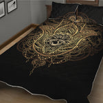 Spiritual Hamsa Hand Of Fatima Print Quilt Bed Set