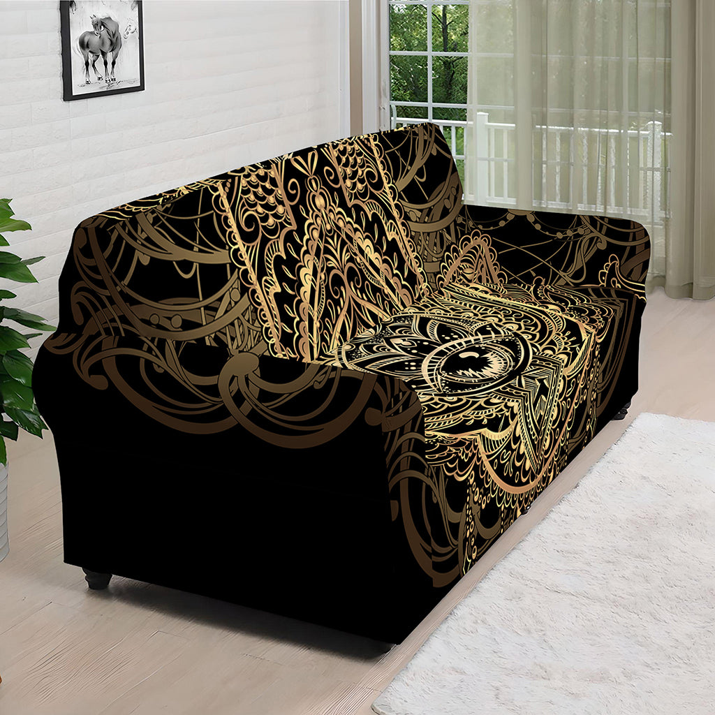 Spiritual Hamsa Hand Of Fatima Print Sofa Cover