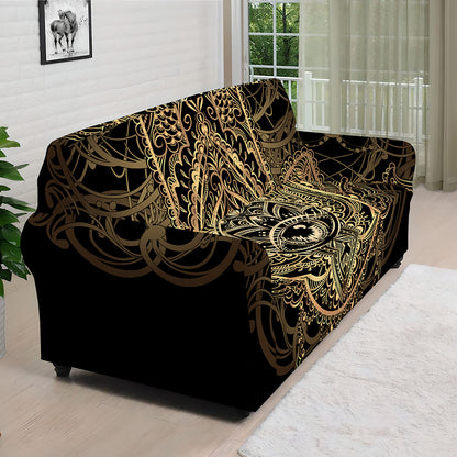 Spiritual Hamsa Hand Of Fatima Print Sofa Cover