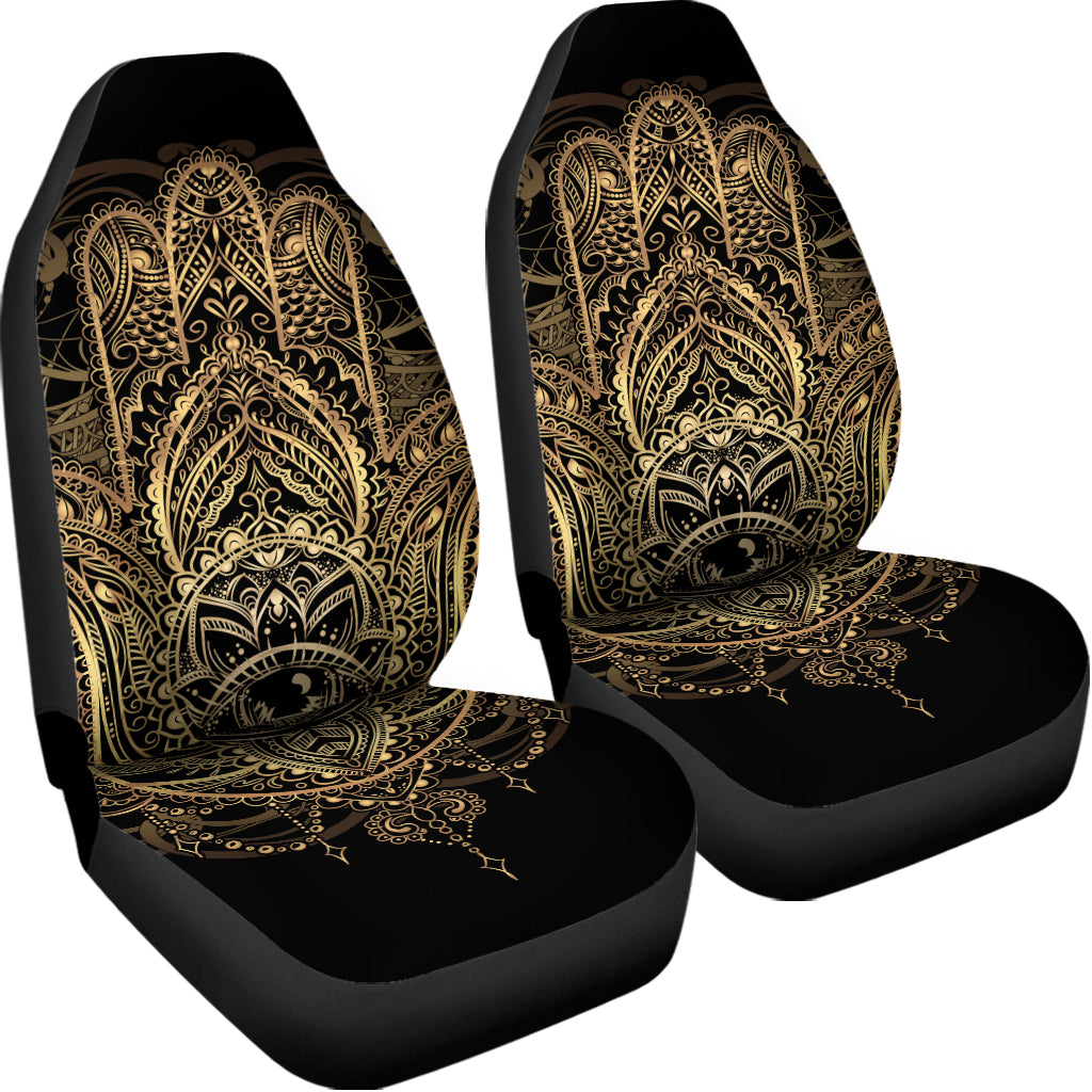 Spiritual Hamsa Hand Of Fatima Print Universal Fit Car Seat Covers