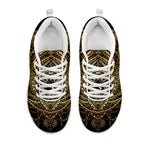 Spiritual Hamsa Hand Of Fatima Print White Sneakers