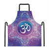 Spiritual Om Mandala Print Apron