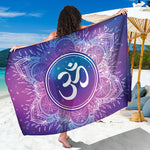 Spiritual Om Mandala Print Beach Sarong Wrap