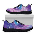 Spiritual Om Mandala Print Black Running Shoes