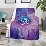 Spiritual Om Mandala Print Blanket