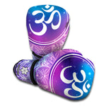 Spiritual Om Mandala Print Boxing Gloves