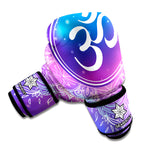 Spiritual Om Mandala Print Boxing Gloves