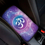 Spiritual Om Mandala Print Car Center Console Cover
