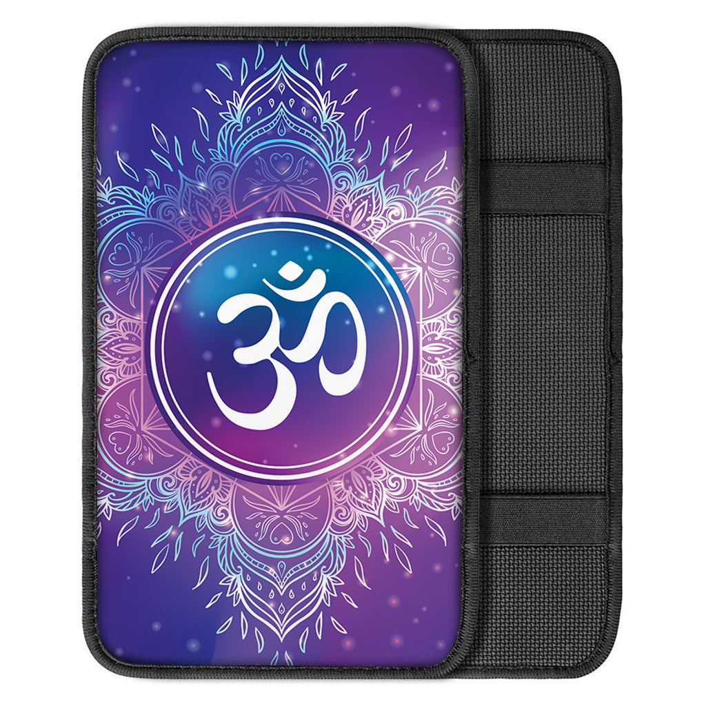 Spiritual Om Mandala Print Car Center Console Cover