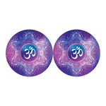 Spiritual Om Mandala Print Car Coasters