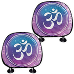 Spiritual Om Mandala Print Car Headrest Covers