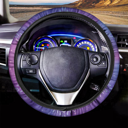 Spiritual Om Mandala Print Car Steering Wheel Cover
