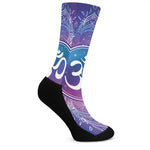 Spiritual Om Mandala Print Crew Socks