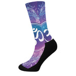 Spiritual Om Mandala Print Crew Socks