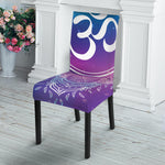 Spiritual Om Mandala Print Dining Chair Slipcover