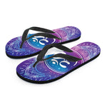 Spiritual Om Mandala Print Flip Flops