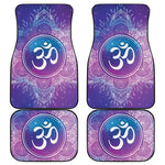 Spiritual Om Mandala Print Front and Back Car Floor Mats