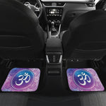 Spiritual Om Mandala Print Front and Back Car Floor Mats