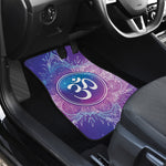 Spiritual Om Mandala Print Front and Back Car Floor Mats