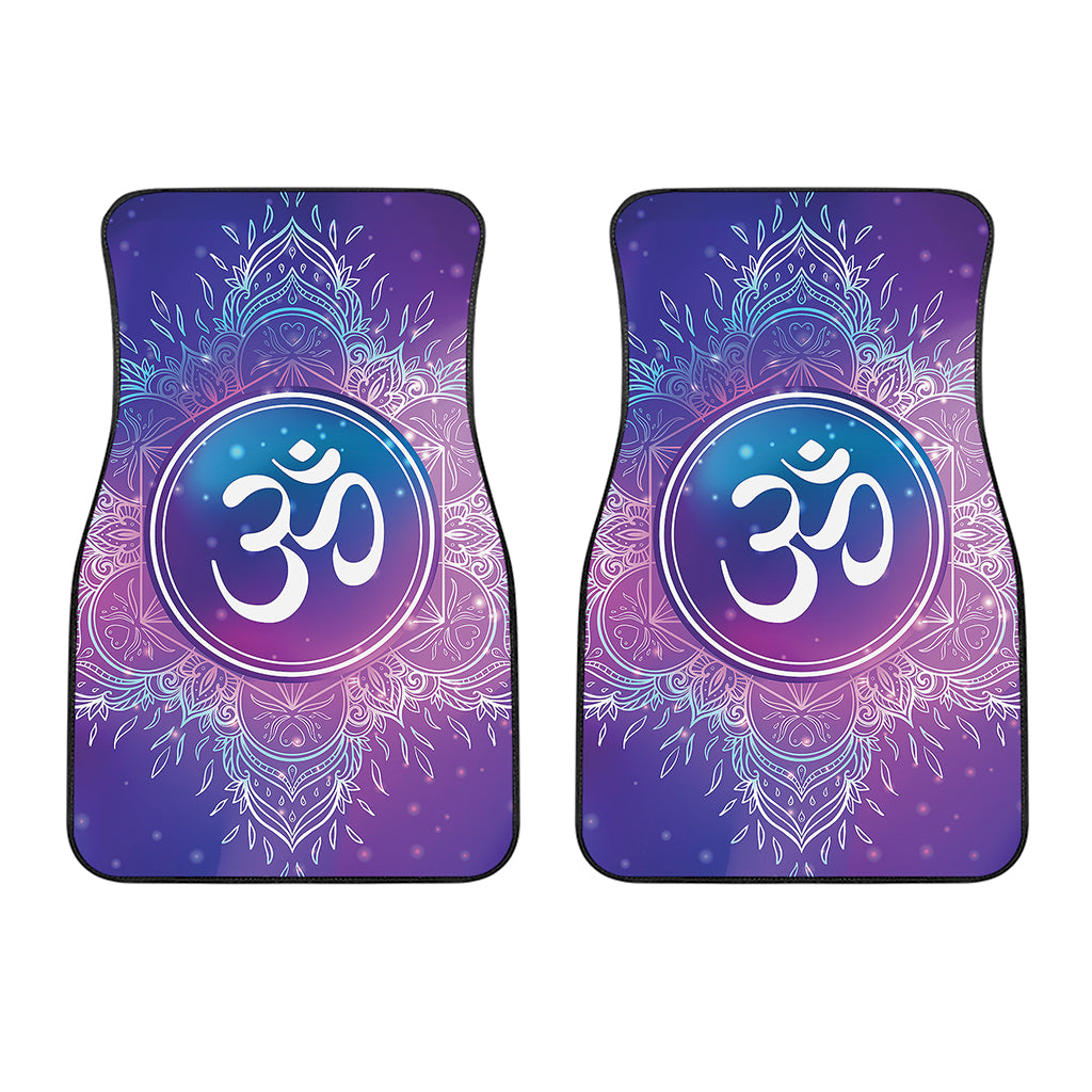 Spiritual Om Mandala Print Front Car Floor Mats
