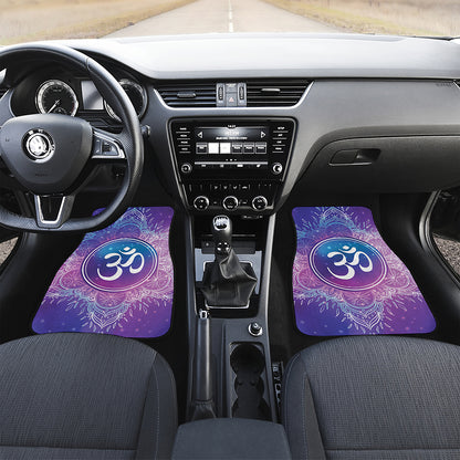 Spiritual Om Mandala Print Front Car Floor Mats