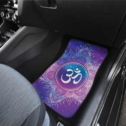 Spiritual Om Mandala Print Front Car Floor Mats