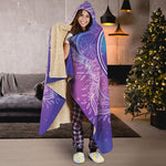 Spiritual Om Mandala Print Hooded Blanket