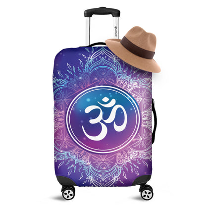 Spiritual Om Mandala Print Luggage Cover
