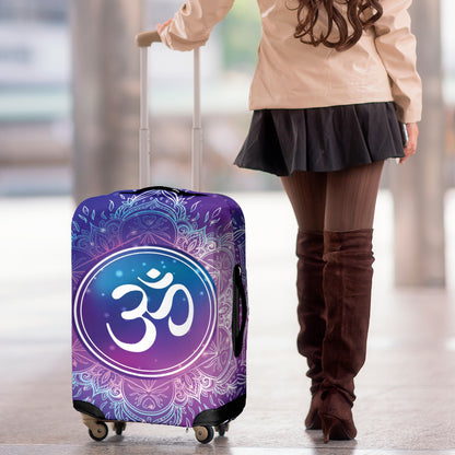 Spiritual Om Mandala Print Luggage Cover