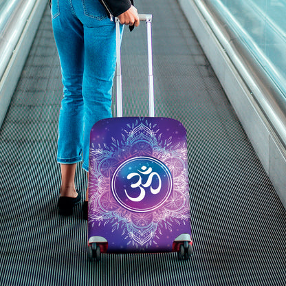 Spiritual Om Mandala Print Luggage Cover