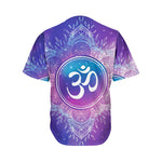 Spiritual Om Mandala Print Men's Baseball Jersey