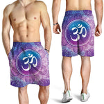 Spiritual Om Mandala Print Men's Shorts