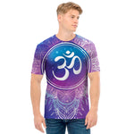 Spiritual Om Mandala Print Men's T-Shirt