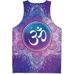 Spiritual Om Mandala Print Men's Tank Top