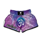 Spiritual Om Mandala Print Muay Thai Boxing Shorts