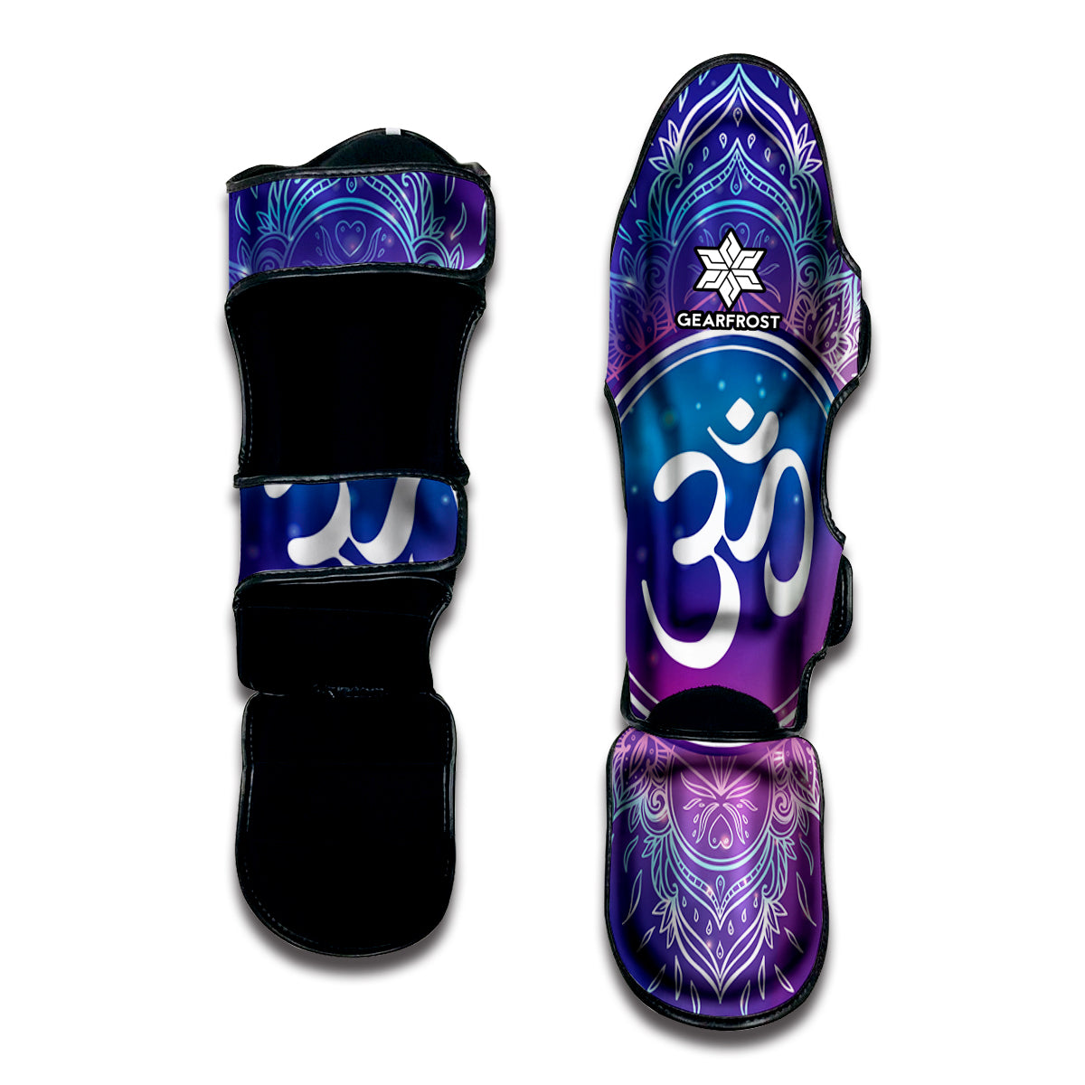 Spiritual Om Mandala Print Muay Thai Shin Guard