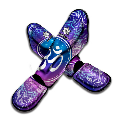 Spiritual Om Mandala Print Muay Thai Shin Guard