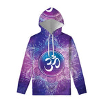 Spiritual Om Mandala Print Pullover Hoodie
