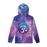 Spiritual Om Mandala Print Pullover Hoodie