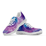 Spiritual Om Mandala Print White Sneakers